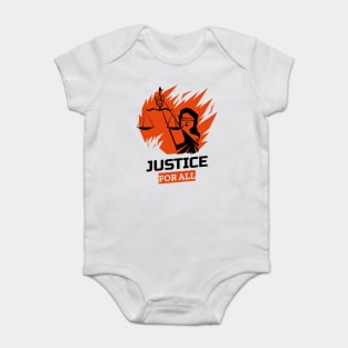 Justice for All Power to the People Baby Bodysuit